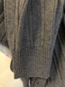 太平鸟女装针织衫miu系圆领开衫女秋装品质软糯针织上衣D 灰色 L 实拍图
