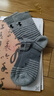 安德玛（Under Armour）篮球袜子 运动袜男女 跑步羽毛球防臭袜中筒棉袜 花灰XL码三双装 实拍图