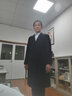 罗蒙加长款羊毛呢大衣双面呢双排扣修身过膝超长版双面尼大衣男外套 实拍图