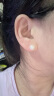 黛米简约 8-9mm馒头圆淡水珍珠耳钉耳饰S925银送爱人生日礼物 实拍图