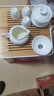 苏氏陶瓷（SUSHI CERAMICS） 功夫茶具套装简约白瓷茶杯带竹面储水式茶盘套组 实拍图