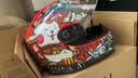 坦克（Tanked Racing）摩托车头盔T127全盔国潮安全帽3C机车双镜片电动车防风男女 招财猫【透明镜片+镀银镜片+头套+尾翼】 L （适合头围54-55cm） 实拍图