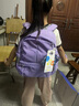 letopo乐同书包人体工学儿童护脊减负减压书包 小学生双肩简约轻便分层 中童4-6年级 | 芋紫色 实拍图