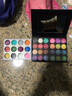 化妆品套装全套整套表演演出学生六一节舞台妆彩妆专用眼影盘 39色彩妆盘+7支粉刷+闪粉+化妆包 实拍图