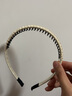 BARY REEF2024年新款发箍女洗脸专用带齿防滑发卡压发无痕碎发编织头箍头饰 米色-编织带齿发箍 实拍图