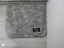 法乐居（FARLEEHOMES）浴室地垫卫生间吸水脚垫卧室客厅卫浴地毯速干酒店地巾加厚防滑 （超纤款)灰色 50*60cm 实拍图