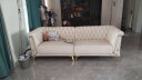 沙卡曼 美式轻奢沙发现代简约真皮沙发客厅家具北欧小户型沙发 三人位 国产牛皮+高回弹记忆绵(保用8年) 实拍图