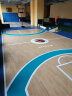 欧百娜篮球场地胶室内专用pvc塑胶运动地板防滑减震木纹篮球场地垫 专业款木纹4.5mm 晒单实拍图