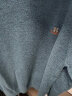 红豆男士圆领套头针织衫柔软舒适加厚磨毛保暖毛衣 B1蓝色 175/92A(110) 晒单实拍图