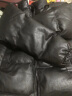 尚明伦秋冬季新款棉袄男士外套短款皮面包服棉服韩版潮流棉衣 黑色 3XL  170-185斤 实拍图