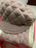 浩冠 帽子女冬季韩版兔毛毛线帽加厚套头帽秋冬天中老年人保暖妈妈帽 浅粉色帽子围巾两件套 56-58 实拍图