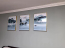 城篇北欧壁画装饰画客厅三联沙发背景墙挂画现代简约大气餐厅卧室墙画 前程似锦 30*40cm 9mm布纹膜三联画黑边 实拍图