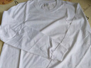 Foss Phil潮牌T恤男秋冬季纯色百搭纯棉长袖卫衣休闲上衣打底FPCT6白色XL 实拍图