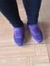 回力瑞老北京布鞋女冬季加绒保暖中老年妈妈鞋新款防滑防水软底老人棉鞋 a1666紫色-透气单鞋-低帮 39 (245mm) 实拍图