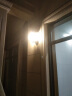 七源欧式壁灯 LED复古防水户外墙壁灯六角灯 客厅卧室阳台过道楼道床头灯具 古铜色-小号 不带光源--(自配E27螺口灯泡) 晒单实拍图