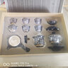器美优品 景德镇青花鎏银功夫茶具套装创意999银盖碗茶杯整套高端礼盒装 5款鎏银侧把壶暗乡浮动茶具11件 实拍图