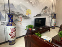 垚罄 景德镇陶瓷器粉彩大花瓶落地客厅摆件乔迁礼物酒店公司开业礼品 金玉满堂-蓝白款 1.2米单个 配底座 实拍图