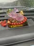 紫杉堡汽车摆件福禄平安车内饰品中控台小车装饰品 蜜粉葫芦+貔貅红玛瑙 实拍图