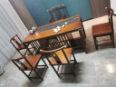 奈高（NAIGAO）实木茶桌椅新中式茶台桌客厅阳台泡茶台1.6米茶桌1长梳椅+4月牙椅 晒单实拍图