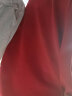 真维斯（Jeanswest） 卫衣男春秋季重磅青少年无帽宽松港风复古大码男女生圆领外套潮 酒红#ZS太空人 XL【2023新色，拒绝撞衫】 实拍图