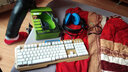 罗品贡技 游戏键鼠套装合金面版茶轴机械手感鼠标网吧电脑笔记本USB有线键盘 牧马人发光套装 实拍图