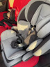 贝蒂乐儿童汽车安全座椅 加强防护婴儿座椅 9个月-12岁 可配ISOFIX 加大加宽黑灰 实拍图