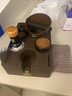 Bincoo多功能压粉底座意式布粉器压粉锤木纹底座套装收纳敲渣桶工具全套 【7件套】木纹多功能底座-58mm 实拍图