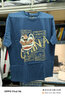GENIOLAMODE短袖男夏季纯棉休闲时尚百搭国潮醒狮印花青年t恤男装 蔚蓝 L 实拍图