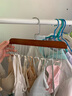 洁百纳木质吊带8钩衣架家用内衣裤多功能实木挂钩皮带胸罩波浪晾衣架 【店长推荐】2个复古色【1.2cm】 实拍图