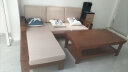 丽巢 实木沙发客厅组合家具中式现代转角沙发小户型木质沙发床两用17 四人位+贵妃榻+茶几 实拍图