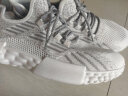 森馬（Senma）时尚飞织网面运动鞋套脚舒适透气休闲鞋男211120303 白灰色 47码 实拍图