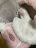 米菲（MIFFY）斜挎包女高级感水桶包仿兔毛绒包生日礼物双肩带可爱风兔耳朵磁扣 粉色 实拍图