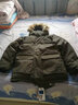 君羽户外羽绒服男中长款800高蓬白鹅绒工装加厚防风保暖鹅绒服C52035 橄榄绿 3XL （推荐191-210斤） 实拍图