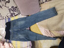 米度丽 孕妇裤春秋孕妇牛仔裤秋季外穿小脚裤孕妇阔腿裤孕妇托腹老爹裤 2691蓝色-脚口毛边款 XL（建议130-160斤左右） 实拍图