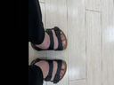 BIRKENSTOCK勃肯德国进口男女款牛皮革舒适软木Milano系踝凉鞋 男款黑色34191 42 实拍图