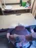 坐得正 儿童学习桌椅套装儿童书桌学生学习桌实木书桌家用写字桌可升降 1.2m木色风+小熊三背椅咖 优选实木 实拍图