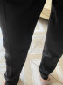 传棨 西裤男修身免烫西服裤商务休闲面试上班西装裤男士职业正装裤子 黑色常规款 33(2.5尺) 实拍图