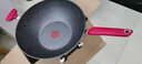 苏泊尔（SUPOR） 炒锅不粘锅炒菜锅 电磁炉燃气灶通用 麦饭石色无油烟火红点无烟 PC34W8 34cm 实拍图