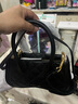 CHARLES&KEITH绗缝菱格手提单肩斜挎包女士生日礼物CK2-30270808 Black黑色 M 实拍图