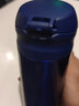 Momscook 不锈钢保温杯 304真空保温保冷 茶水杯 情侣杯 便携车载办公室用 蓝色 350ml 实拍图