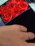 Djin999足银如初情侣戒指一对活口对戒手饰品情人节生日礼物送女友 如初情侣戒指一对 实拍图