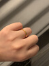 周六福5D硬金黄金戒指女莫比乌斯环计价A019631 15号 约1.18g生日礼物 实拍图