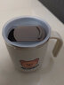 沃德百惠（WORTHBUY）咖啡杯带盖吸管304不锈钢茶杯女保温马克杯便携式高颜值欧式水杯 米棕色(小熊款) 实拍图
