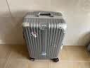 EAZZ【一体铝框】行李箱铝框拉杆箱万向轮旅行箱男女学生密码箱皮箱子 【升级一体化铝框】银色 24英寸 35%选择中短途3-10天 实拍图