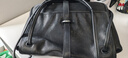 裘真复古001邮差包女单肩通勤大容量斜挎包植鞣头层牛皮包 黑色-中号 售罄不预售 实拍图