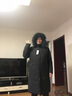 啄木鸟羽绒服男士中老年人长款过膝连帽加厚爸爸装冬季极寒东北大衣外套 黑色-带毛领 4XL (可穿185-200斤) 实拍图