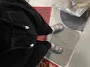 季骆森运动裤男春夏季薄款大码宽松纯色直筒收口束脚男士跑步休闲长裤子 黑色直筒-薄款 2XL 实拍图