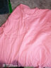AB内衣女纯棉秋衣秋冬单件全棉保暖棉毛衫大码衬衣基础打底衫T660 紫红 3XL 实拍图
