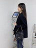 NINE WEST玖熙包包女包奢侈品牌2025新款流浪包斜挎包女生日礼物送女友老婆 黑色 实拍图