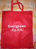 爱屋格林无纺布袋手提袋子礼品袋环保袋购物袋实用环保复古花色高颜值便携 红色大号4BG0003 实拍图